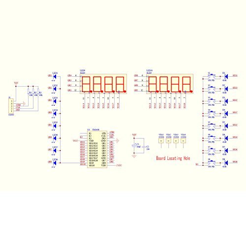 [Australia - AusPower] - HiLetgo TM1638 8 Bits Digital LED Tube Display Module with 8 LEDs 8 Button keys for AVR Arduino ARM 