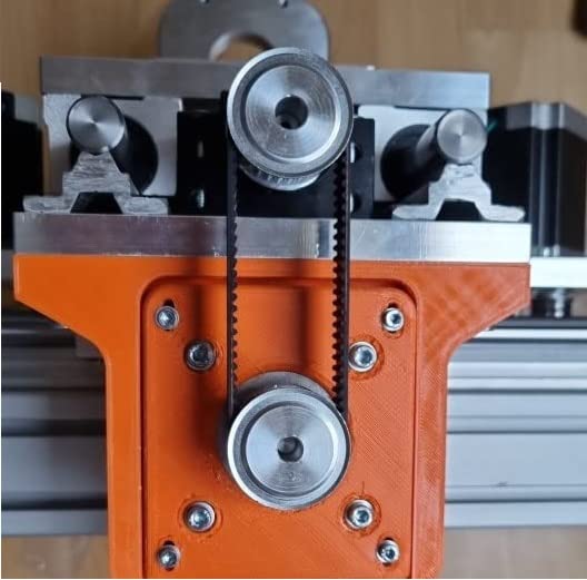 [Australia - AusPower] - Fielect Aluminium Alloy XL 20 Teeth 8mm Inner Bore Diameter Timing Belt Pulley Flange Synchronous Wheel Silver Tone for 3D Printer CNC 1Pcs XL20 8mm Inner hole 