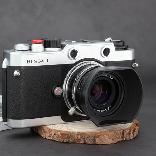 Haoge LH-VM12 Bayonet Square Metal Lens Hood Shade for Voigtlander 35mm f2 1:2/35 Ultron Aspherical Vintage Line VM Lens Replace LH-12