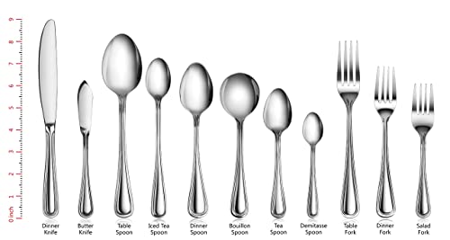 New Star Foodservice Slimline Pattern 18/0 Stainless Steel Dinner Fork, 7.5-Inch, Set of 12, Commercial Grade