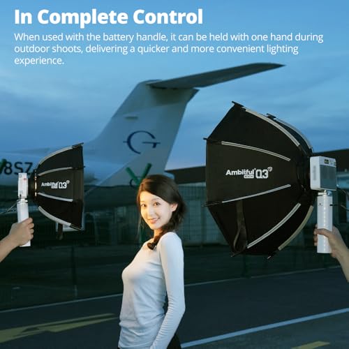 Ambitful Quick Release Softbox with Grid 23.6inch/60cm for Godox Mount 60cm