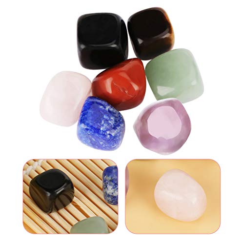7 Chakra Healing Crystals Stones Set Tumbled Polished Gemstones Agate Reiki Crystals for Meditation Chakra Balancing Energy Healing Yoga Home Décor Women Men