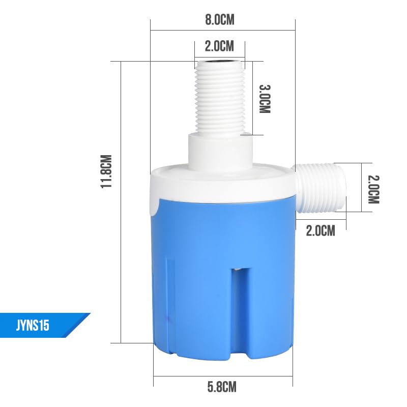 [Australia - AusPower] - Automatic Water Level Control Valve Inside Type,side Inner Water Automatic Float Valve Water Level Control Valve Uesd for Water Tank, Solar Energy, Auto Pot, Aquarium 2PCS (1/2'' Top Inner) 1/2'' Top Inner 