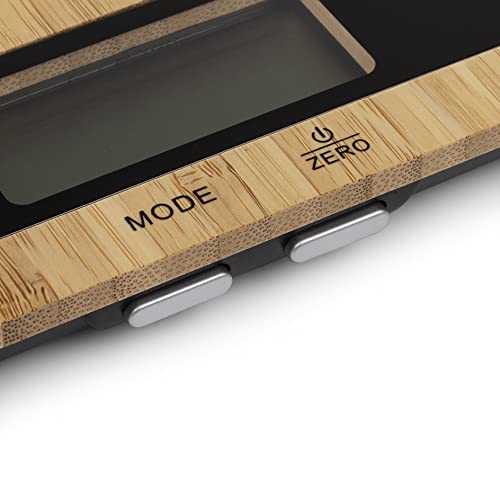 Princess 492944 Pure Kitchen Scale, 5kg Capacity, Battery Powered, Bamboo