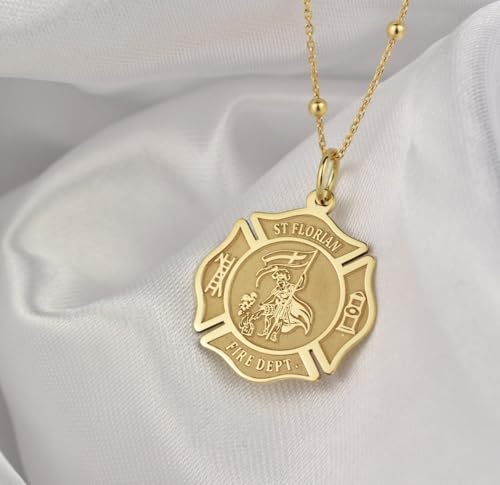 LKBEADS 925 Sterling Silver Saint Florian Firefighter Pendant |LK_NLC_00761