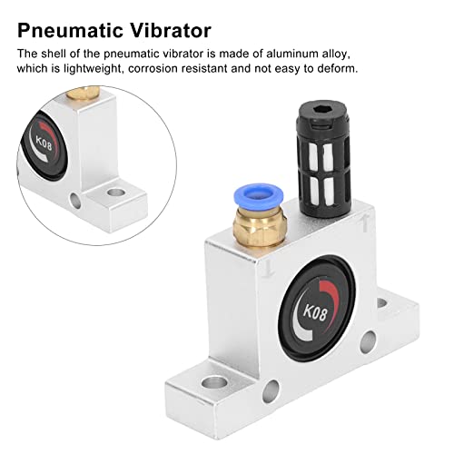 ViaGasaFamido Pneumatic Air Vibrator Ball Type Aluminum Alloy with Silencer Air Cooled