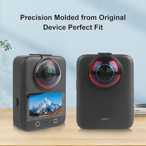 Osmo 360 Lens Guards Compatible for DJI Osmo 360 Spherical Optical Tempered Glass Protective Cover Lens Cap Case Action Camera Accessories for DJI Osmo 360 Glass