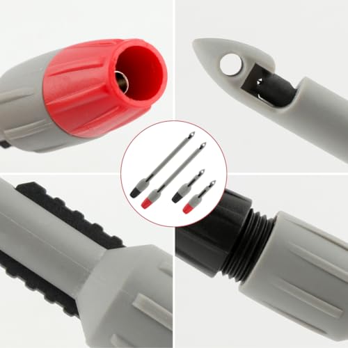 Wire Piercing Probe, Insulation Piercing Clip Set, Insulation Piercing Clip Tool for Multimeter, Voltage Voltmeter Thermometer Testing, Automobile Diagnosis, Electrical Circuit Troubleshoot (4 Pack)