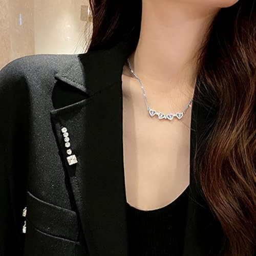 Chaine Argent Pendentif Trèfle à Quatre Feuilles Bijoux Élégant Cadeau Anniversaire Fête des Mères Saint Valentin Noël accessories fashion silver