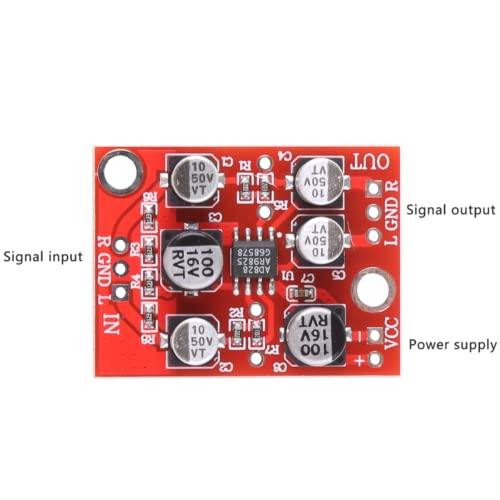 AD828 DC 5V-15V 6V 12V OP PREAMP BOARD