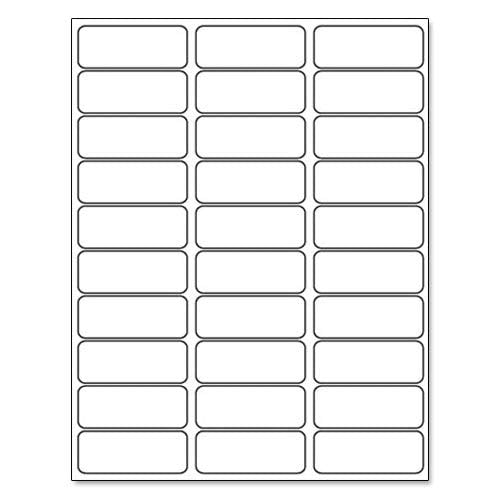 DayMark Safety Systems DissolveMark IT111064 Blank Dissolvable Laser Labels, 1" x 2-5/8", White, 25 Sheets of 30 Labels 1" x 2.5/8"