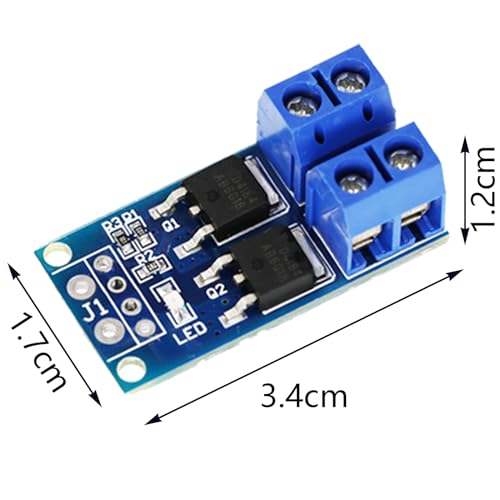 DC 5V-36V 400W FET Trigger Switch Drive Module Board Pack of 20 | Dual MOSFET Driver Module Dual High-Performance Switching Driver Module PWM Controller Switchboard Driver Module for Arduino
