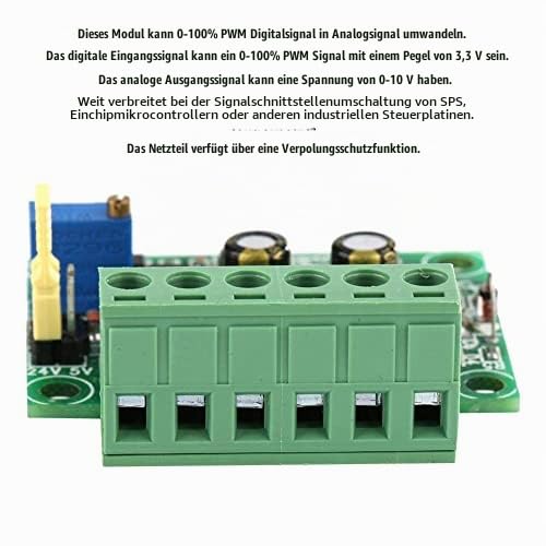 FTVOGUE 3.3V PWM to 0-10V Voltage Converter D/A Digital Analog PLC Conversion Module