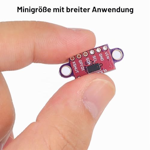 5PCS VL53L0X ToF Sensor, VL53L1X V2 Flight Time Laser Distance Sensor Breakout Module 3-5V I2C IIC for Arduino, ESP32