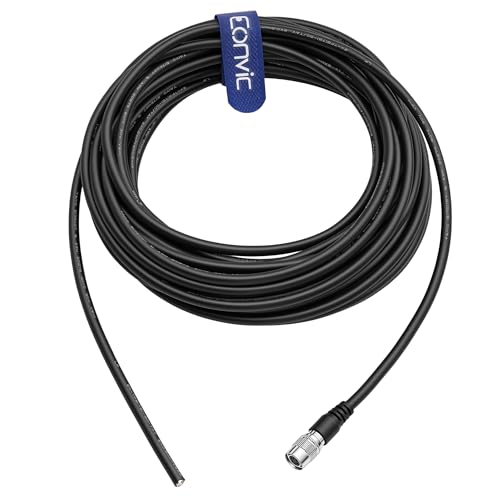 HR10A-7P-6S Hirose 6 Pin Female to Open End High Flex Twisted Power I/O Cable for Cognex Hikvision Basler Keyence Sony AVT GIGE CCD Industrial Cameras 15M/49.2ft Straight