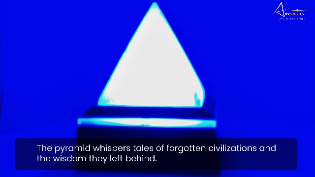 2-Inch Selenite Pyramid w/Mirror Top Lighted Base - Positive Energy Pyramid with LED Light Base - Healing Pyramid Crystal for Meditation and Reiki - Stone Pyramid w/Glass Lighted Platform