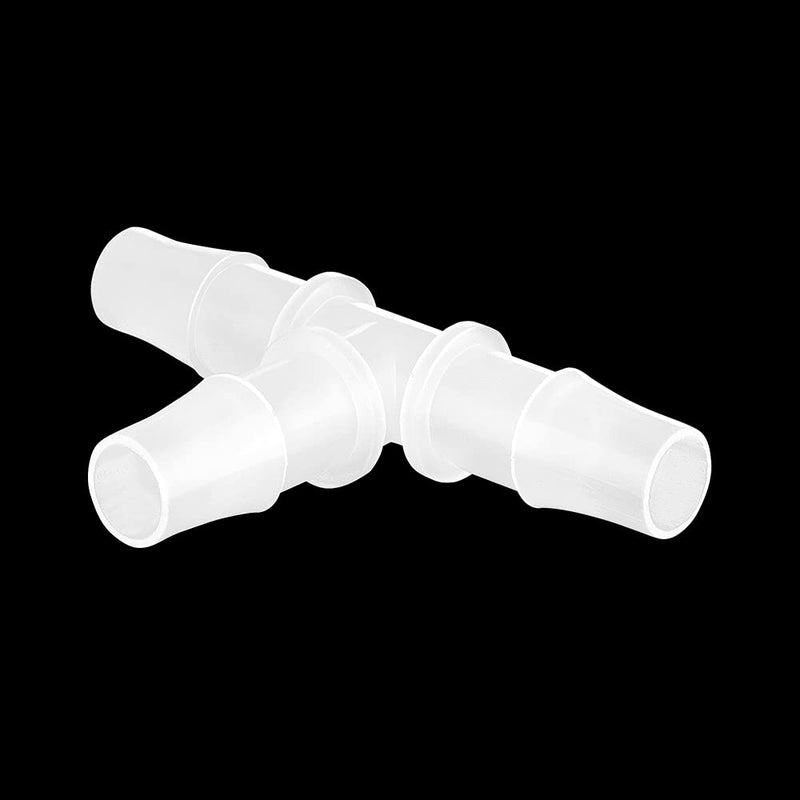[Australia - AusPower] - Feelers 1/4" Plastic Hose Barb T Shaped Tee Type Fitting Equal Barbed 3 Way Joint Splicer Mender Union Adapter for Air Line Tube Hose (Pack of 10) 10pcs-T Shaped 