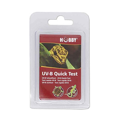 Hobby Terraristics UV-B Quick Test I UV-B Quick Test I Can Be Used Up to 500 Times I Contains 2 Cards