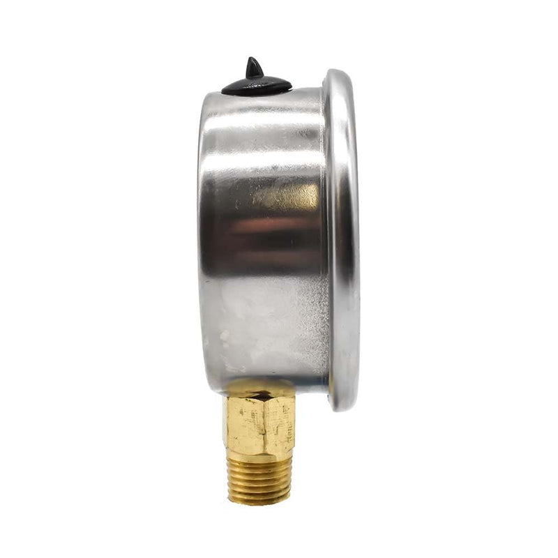 [Australia - AusPower] - Interstate Pneumatics G7022-2000 Oil Filled Pressure Gauge 2000 PSI 2-1/2 Inch Dial 1/4 Inch NPT Bottom Mount 0 - 2000 PSI 