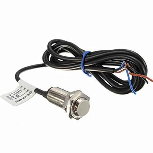 Hailege 2pcs NJK-5002C Hall Effect Sensor Proximity Switch NPN 3-Wire Normally Open