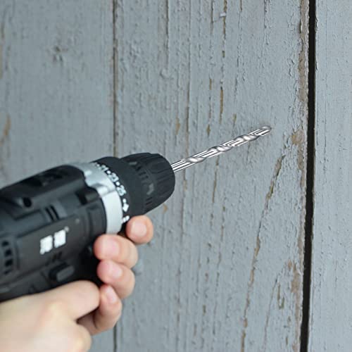 sourcing map 2 pieces HSS twist drills (high speed steel) extra long twist drill bit 6 mm drill diameter 200 mm length 6x200mm