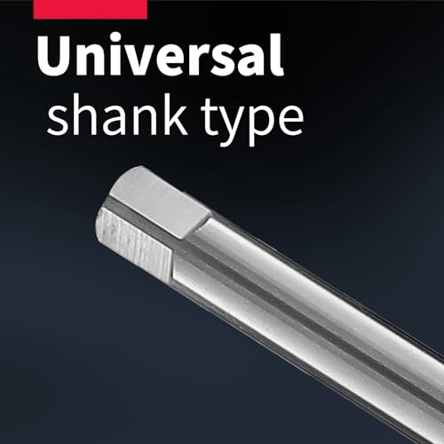 DRINYOUNG 19mm HSS fixed stem spiral guide reamer, H7 precision hand reamer