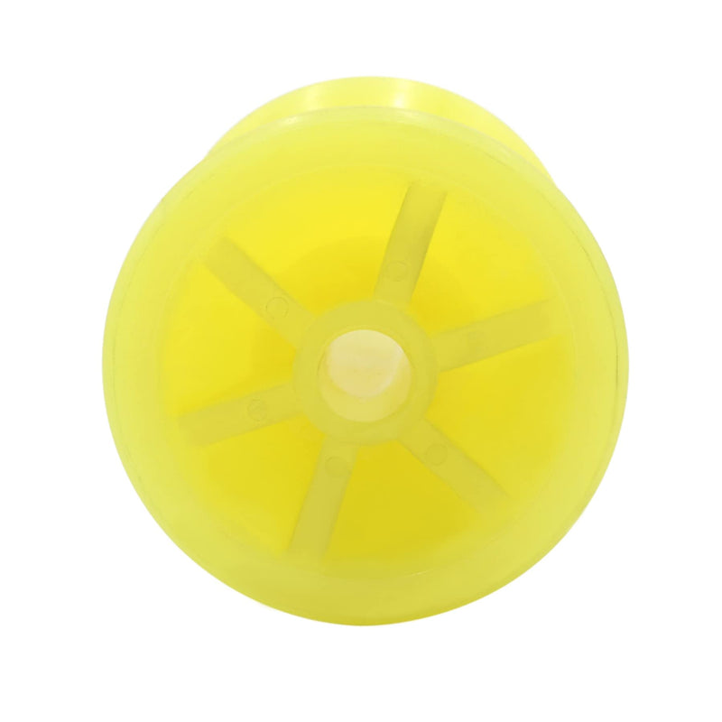 Marine 3-12 Inch Boat Trailer Rollers by 1/2"-5/8" Shaft Bow Stop Keel Spool Roller Polyurethane Rubber Multiple for Choice Yellow 4 Inch by 1/2" Shaft