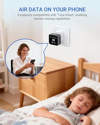 METRINARY air quality monitor and detector with app control for indoor air testing