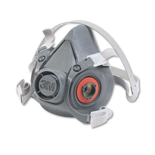 3M 6300 Large Face Piece For 6000 Series, Black/Grey