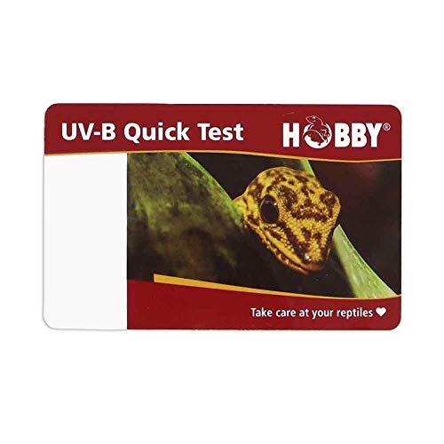 Hobby Terraristics UV-B Quick Test I UV-B Quick Test I Can Be Used Up to 500 Times I Contains 2 Cards