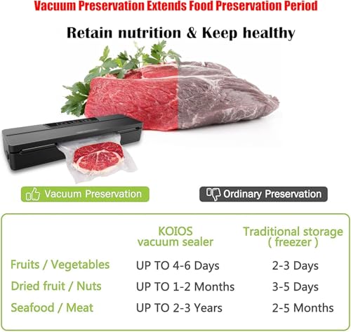 CREATIVECHEF Vacuum Sealer Bags 6x10 Inch /100pcs, Food Storage Vacuum Sealer Bags BPA Free for Dry and Moist Food Fresh Preservation, Suitable Sous Vide Cooking and All Vacuum Food Sealer Machines 6 x 10 inches (15 x 25cm)