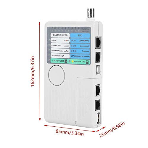 iMBAPrice NF-3468 4-in-1 Network Cable Tester 1-Pack USB/BNC/RJ45/RJ11 Cable Tester