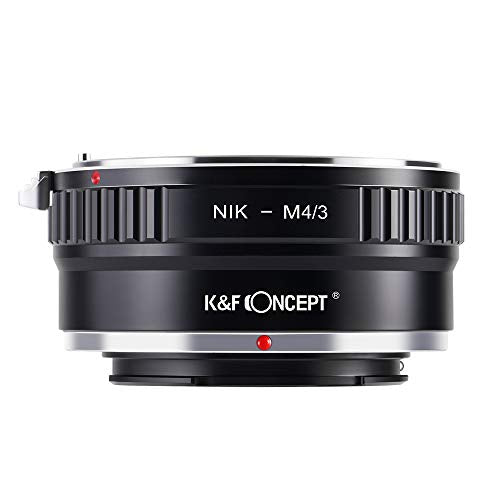 K&F Concept MFT Lens Mount Adapter Compatible with Nikon AI Lens to Micro 4/3 Micro Four Thirds Mount Adapter for GF1 GF2 GF3 G2 G3