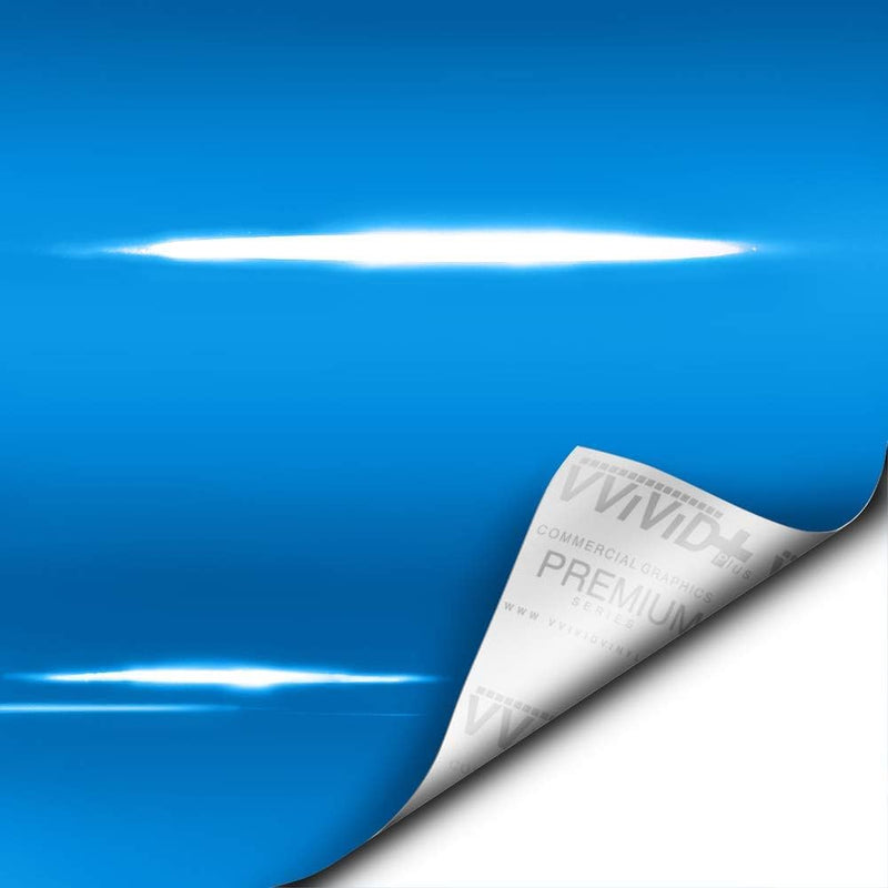 VViViD Ultra Gloss Smurf Blue Air-Release Adhesive Vinyl Pinstripe Tape Roll (2 Inch x 20ft) 2” x 20ft