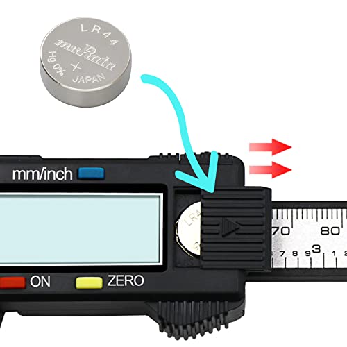 Retoo 150 mm Digital Caliper, Precise Plastic Calliper with LCD Display, Measuring Range 0-150 mm, Accuracy +/- 0.2 mm, Robust Construction for Indoor, Outside and Depth Measurements