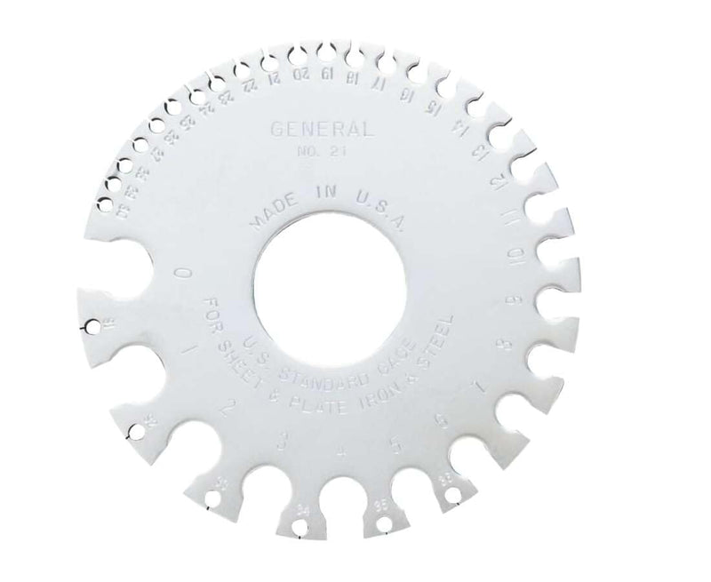 General Tools 21 US Standard Sheet Metal Round Gage