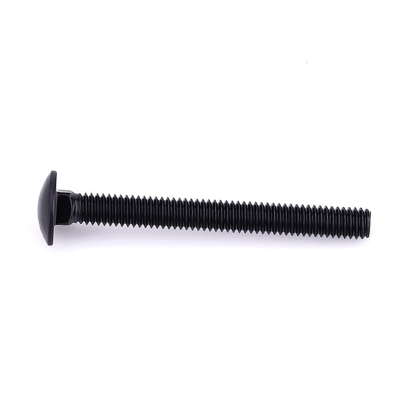 [Australia - AusPower] - 1/2-13 x 3 Black Steel Carriage Bolts, 304 Stainless Steel 18-8, Round Domed Head Square Neck Carriage Bolts Screws, Coarse Thread UNC, 6 PCS 1/2-13 x 3" 