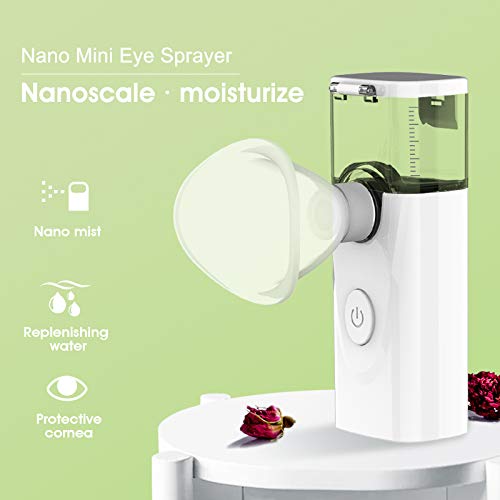 Ultrasonic nebulizer,Portable nebulizer for adults,Atomization,Dry Eyes Rechargeable Mist Sprayer,Facial Steamer Portable wash Eye Cup,Eye Dropper Tool for pinkeye,Stye,Eye Health Care aid,Eye SPA aid