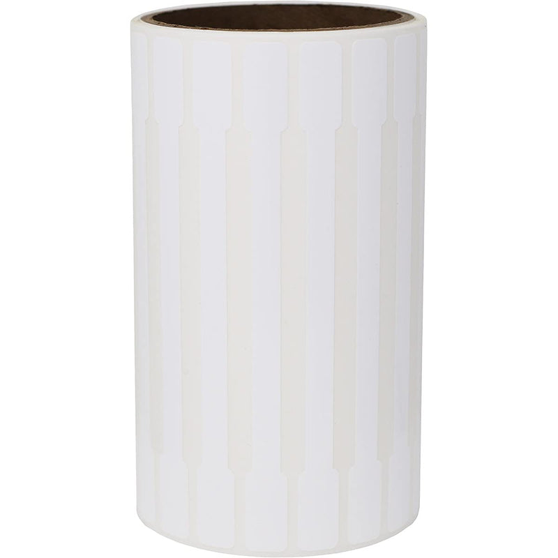 White Extra Large Tamper Blank Labels, 0.5 x 6 Inch 500 Total Labels