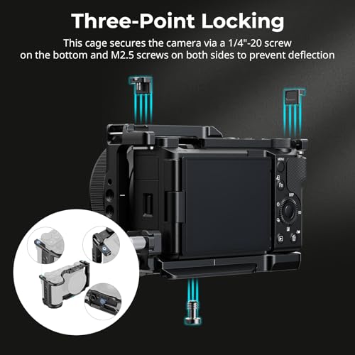 SmallRig ZV-E10 II Cage Kit for Sony ZV-E10 II with Cable Clamp for HDMI