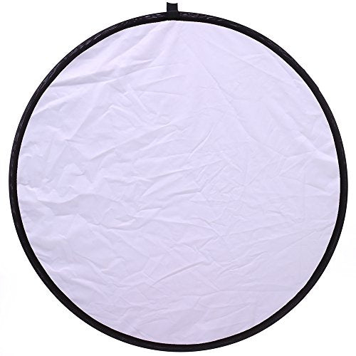 43"/110cm 5-in-1 Light Reflector for Photography Collapsible Multi-Disc Round with Bag - Translucent, Gold, Silver, Black and White for Studio Photography Lighting and Outdoor Lighting 110cm