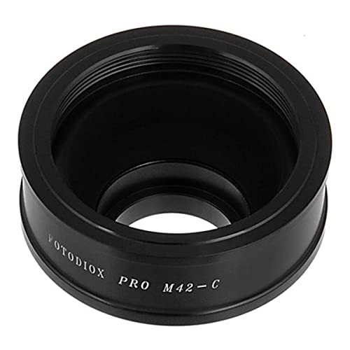 Fotodiox Pro Lens Mount Adapter Compatible with M42 Type 2 and Select Type 1 Lenses to C-Mount Cameras