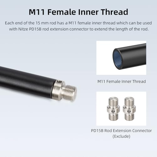 Nitze 16 Inches 15mm Rod (2 Pcs) - R15-400