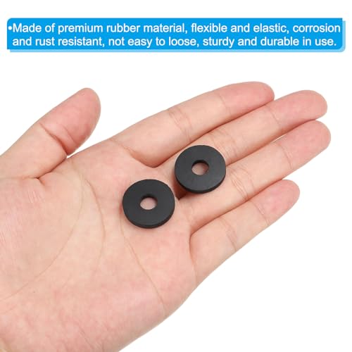 PATIKIL 3/4-inch OD x 1/4-inch ID rubber washers, 1/8-inch thick flat grommets for bolts and screws