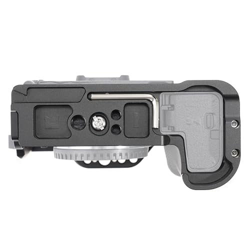 Hersmay Aluminum Z50 II Camera Cage Video Stabilizer for Nikon Z50 II Mirrorless Vlogging Camera Kit with Cold Shoe,Handle Locating Holes,Multiple 1/4" 3/8" Screw Holes