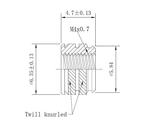 [Australia - AusPower] - [initeq] Qty 100 M4-0.7 Threaded Heat Set Inserts for 3D Printing 