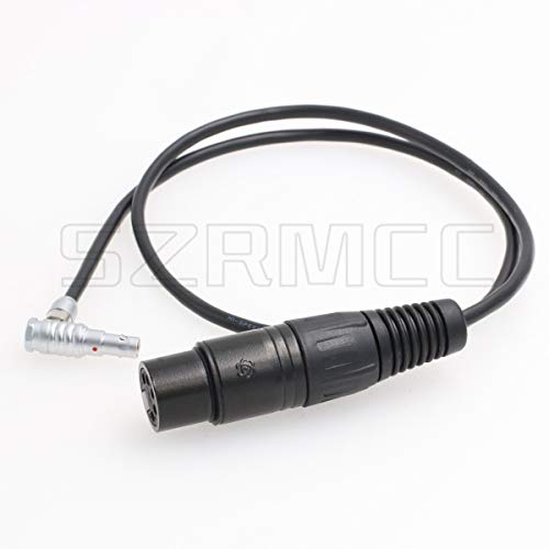 SZRMCC XLR 5 Pin Female to Right Angle 00B 5 Pin Audio Input Cable for Arri Alexa Mini and Z CAM E2 Camera (Right Angle, 1m)