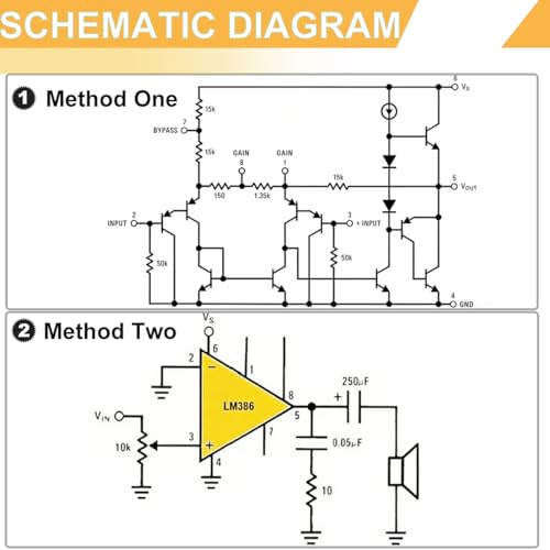20pcs LM386 LM386N Audio Power Amplifier Semiconductor Low Voltage 300KHz Low Input Voltage Regulator PDIP Mono DIP-8 + 20pcs DIP-8 IC Socket, Pitch 2.54mm