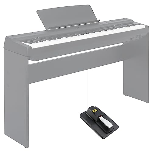 Sustain Pedal Universal Foot Controller Switch, 6.35mm 1/4" Jack Damper Pedal For Keyboards Digital Pianos MIDI Synthesizers Electronic Organ Tone Modules Drum Machines (Black) Black