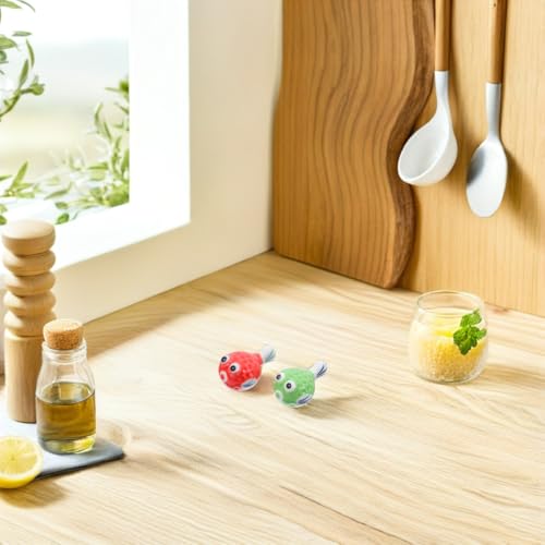 ULTECHNOVO Puffer Fish Chopstick Rest 1.88x1.25x0.9 in Ceramic Holder – Keeps Utensils Clean & Organized, Prevents Table Stains & Adds Whimsical Decor for Sushi Nights, Home Dining, Gift